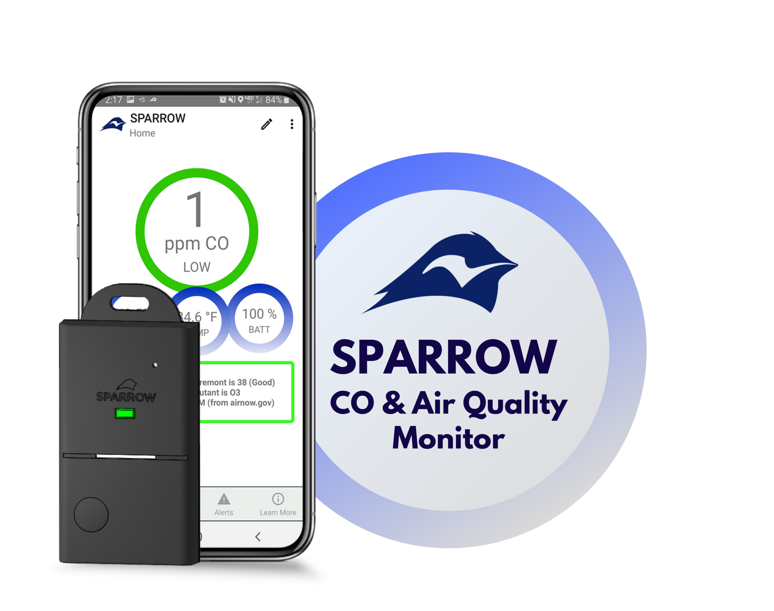 SPARROW CO & Air Quality Monitor - Image 2
